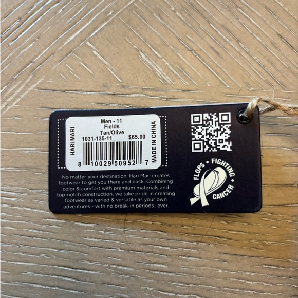 Brand New with Tags- Hari Mari Fields- Men’s- Tan/Olive sandals - Picture 2 of 3